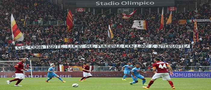 Roma - Napoli: striscioni contro la madre di Ciro Esposito