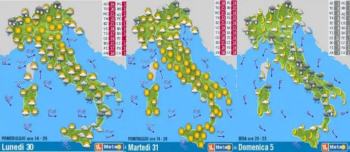 Meteo: Ecco la primavera 25°C, poi Pasqua e Pasquetta con pioggia e fresco