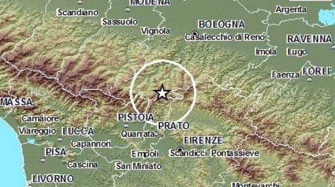 Terremoto sull'Appennino pistoiese: nella notte scossa di magnitudo 3.1