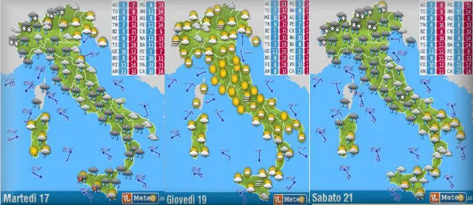 Allerta Meteo: Giovedi 19 primavera poi torna la Maledizione del Weekend?