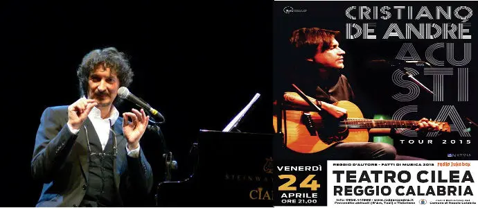 Reggio d'autore: dopo Pfm e Vecchioni, stasera al teatro Cilea Cammariere,il 24 aprile  De Andre'