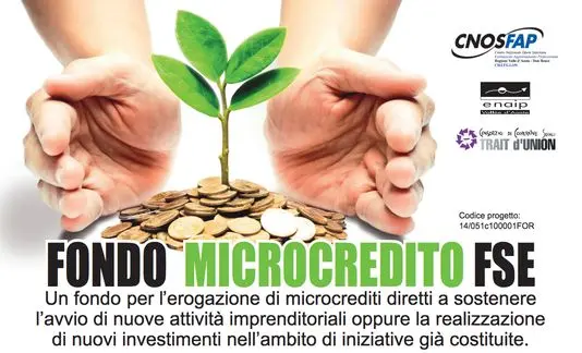 Microcredito alle imprese, aperte le adesioni fino al 1 marzo