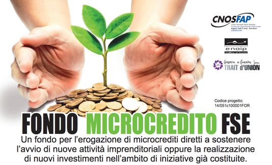 Microcredito alle imprese, aperte le adesioni fino al 1 marzo