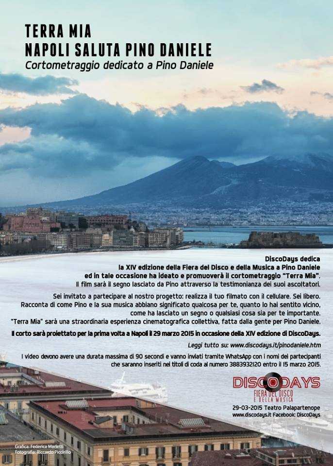 Terra Mia, Napoli saluta Pino Daniele, il cortometraggio lanciato da Discodays