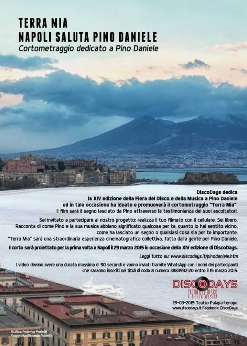 Terra Mia, Napoli saluta Pino Daniele, il cortometraggio lanciato da Discodays