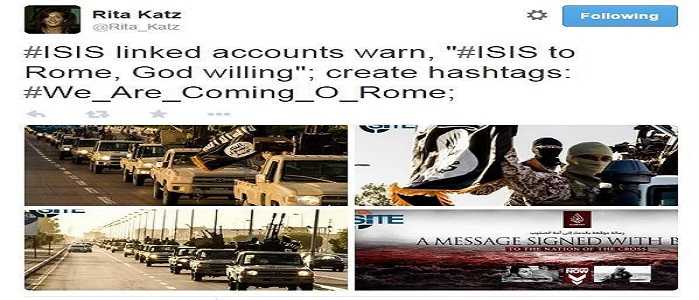 Isis, nuove minacce all'Italia, su Twitter lanciano l'hashtag #We_are_coming_O_Rome