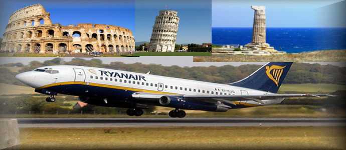 Da Roma a Crotone e Pisa a trenta centesimi per il 30esimo compleanno di Ryanair