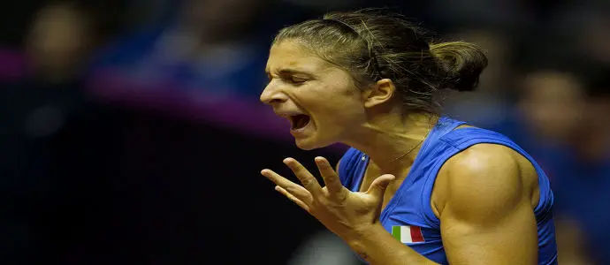 FED CUP - Errani batte Garcia: Italia-Francia 1-0