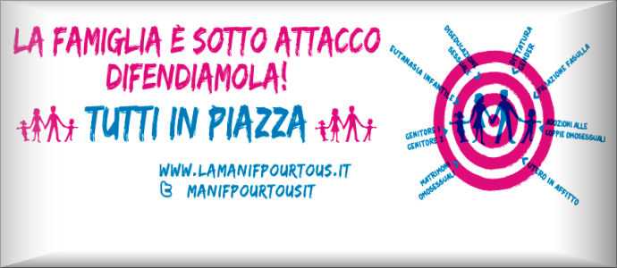 La Manif: Replica al comunicato dell'Arcigay "I due mari"