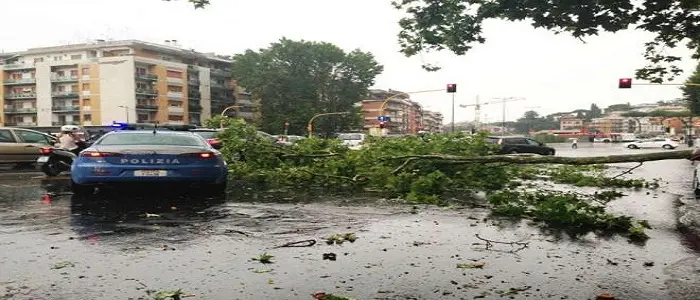 Maltempo: raffiche di vento creano disagi nella Capitale