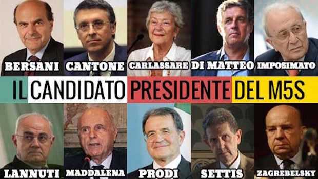 Quirinarie, il Movimento 5 Stelle presenta i 10 nomi: in lista anche Prodi e Bersani