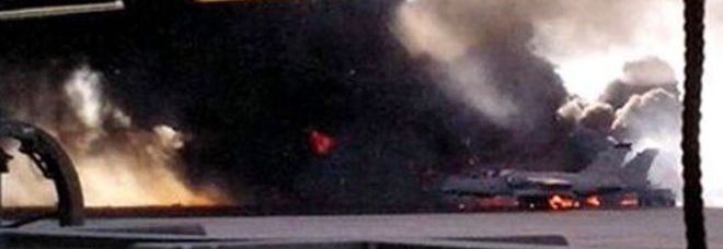 Spagna, Caccia F-16 si schianta su una base Nato: 10 morti