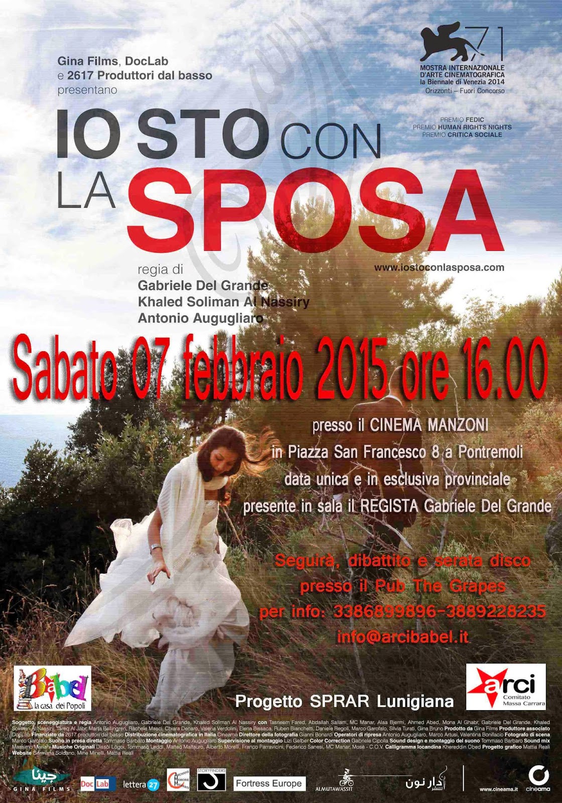 Calabria: anteprima del film rivelazione Io sto con la sposa