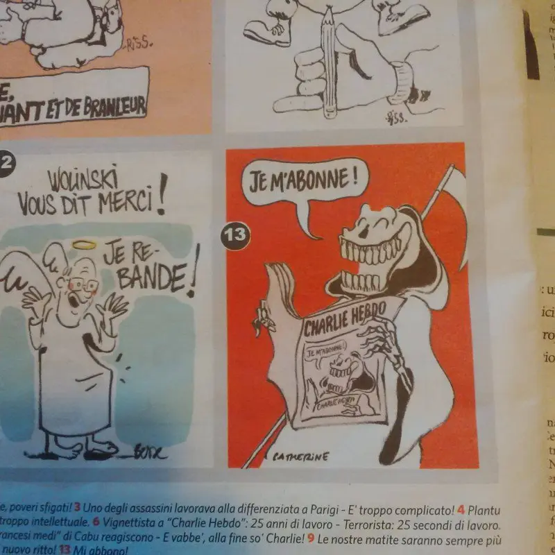 Moriamo per la libertà d'espressione: Oui, d'accord, mais de mort lente