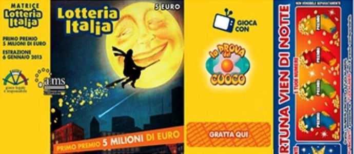 Lotteria Italia 2015, ecco i premi da 50mila e 20mila euro