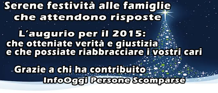 Un anno tra scomparse ed attese - Tutte le persone scomparse nel 2014