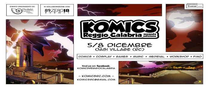 Al via la seconda edizione del Komics a Reggio Calabria