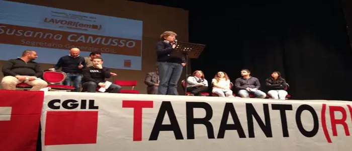 Camusso all'Ilva di Taranto: nel frattempo, riparte la giunta Stefano