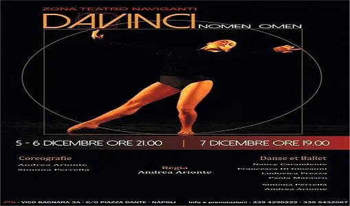 Dal 5 al 7 dicembre "Da Vinci Nomen Omen" allo spazio Ztn di Napoli