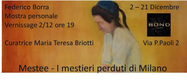 Al Bond di Milano "Mestee - i mestieri perduti di Milano", il progetto pittorico di Fedrico Borra