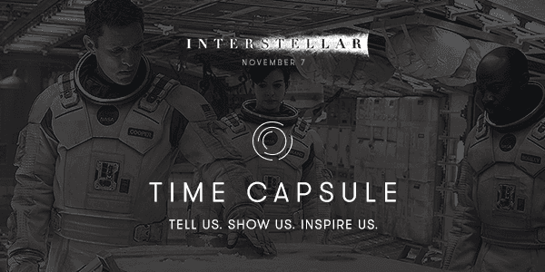 Il cast di "Interstellar"  invita il pubblico a partecipare al progetto "Time Capsule"