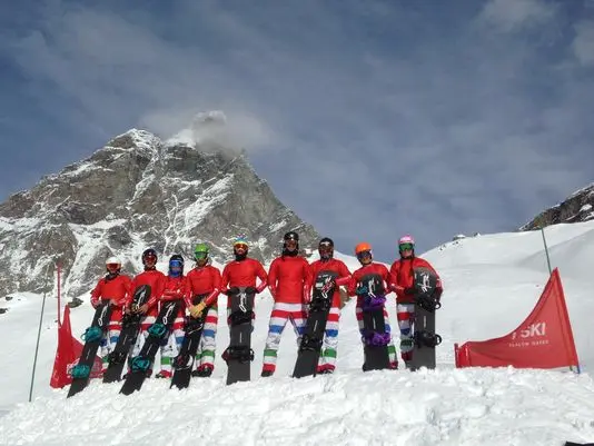 La Nazionale di Boarder Cross in ritiro a Cervinia