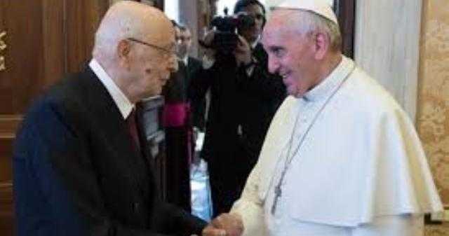 Napolitano in visita da Papa Francesco
