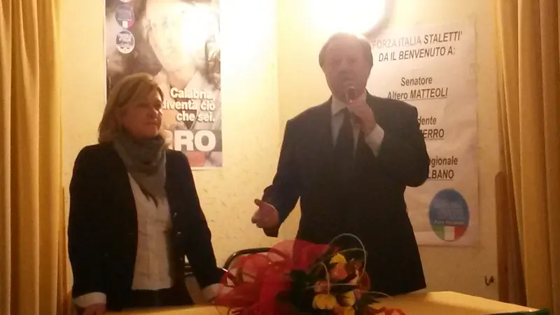 Altero Matteoli a Stalettì: "Wanda Ferro e Gabriella Albano rappresenteranno bene i calabresi"