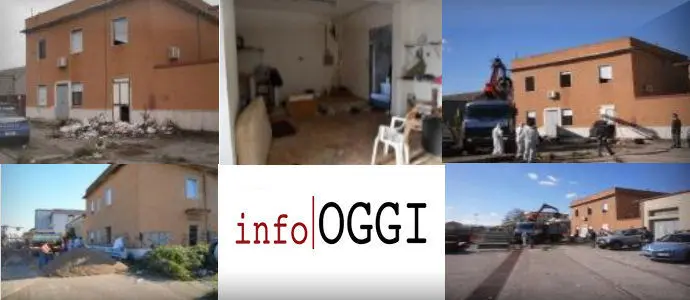 La Polizia Di Stato esegue lo sgombero di un edificio occupato abusivamente da extracomunitari