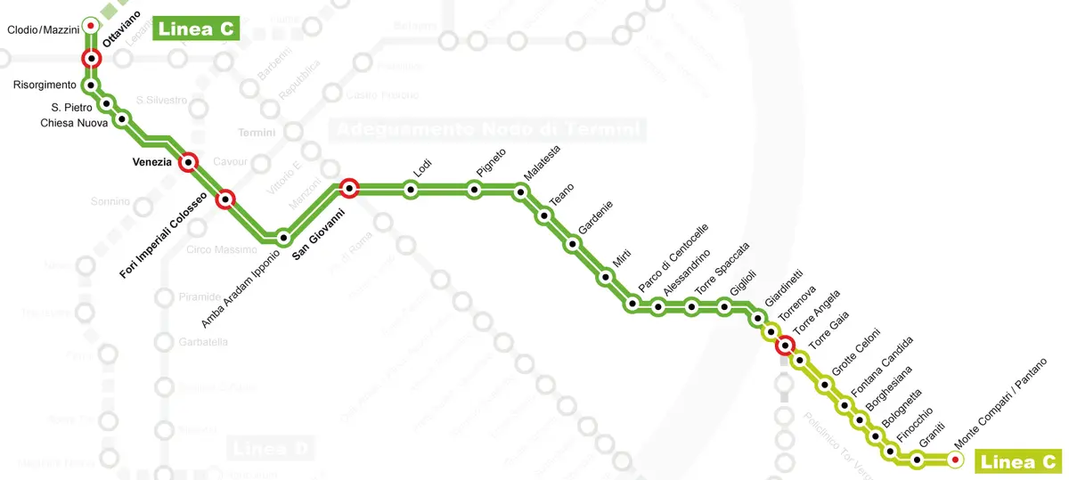 Metro C di Roma, partenza con guasto dopo soli 11 minuti
