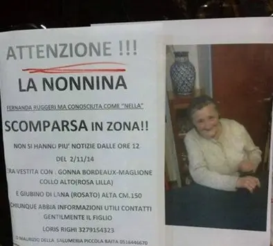 Bologna, scomparsa Fernanda (detta Nella) Ruggieri: è la "nonnina" di Porta Saragozza