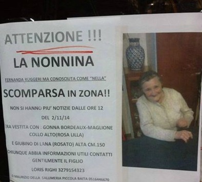 Bologna, scomparsa Fernanda (detta Nella) Ruggieri: è la "nonnina" di Porta Saragozza