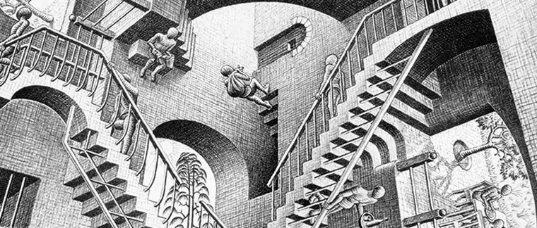 Escher in mostra a Roma al Chiostro del Bramante