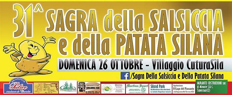 Taverna (CZ), al via la 31^ edizione della Sagra della Salsiccia e della Patata Silana