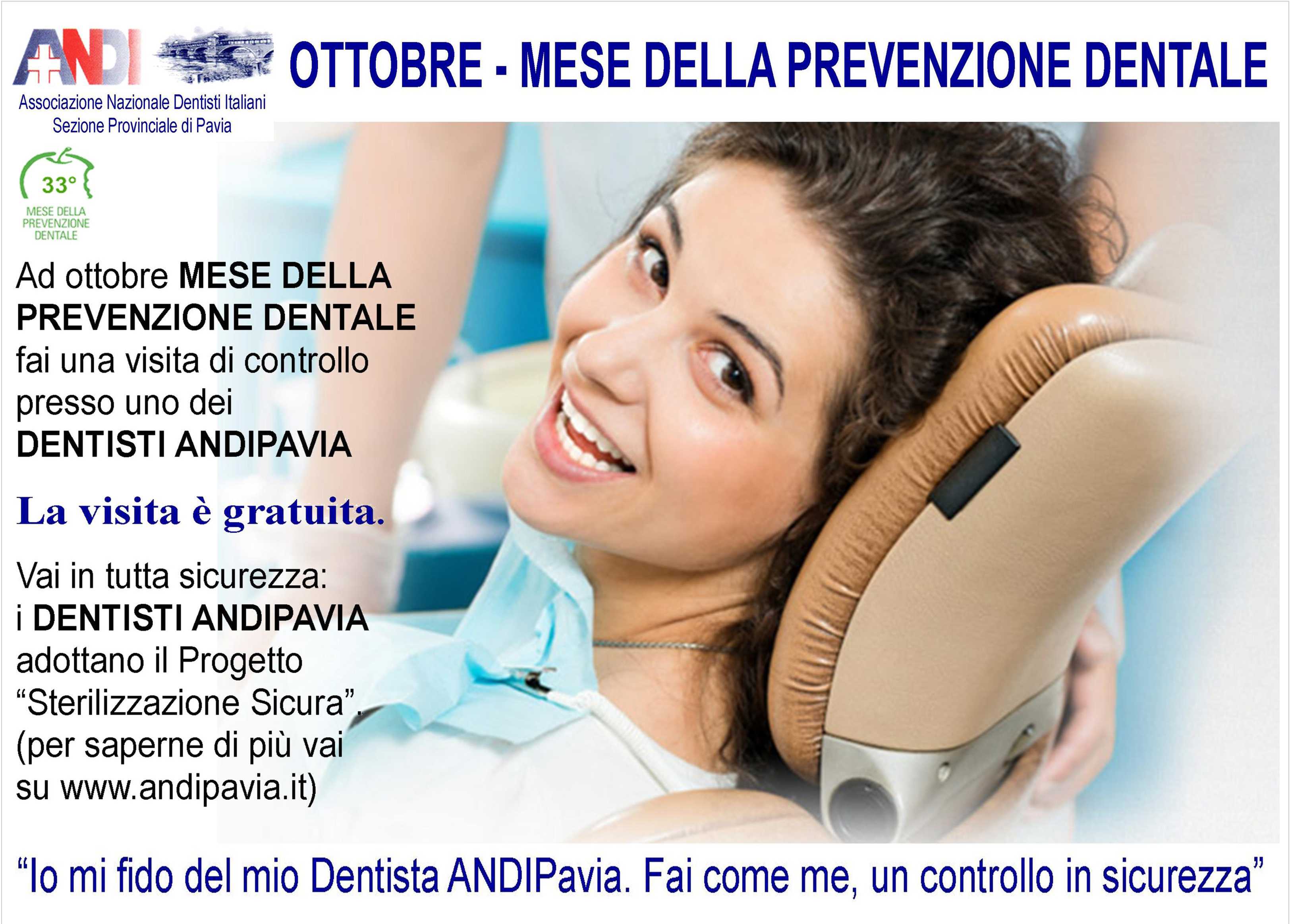 ANDI Pavia, mese della prevenzione dentale: visite gratuite presso 150 dentisti