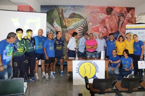 Tennistavolo Norbello: presentate le squadre nazionali