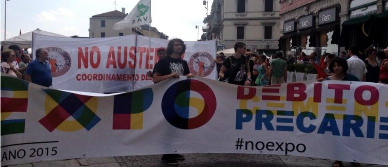 Milano, da Stazione Centrale a Cadorna sfila il corteo No Expo