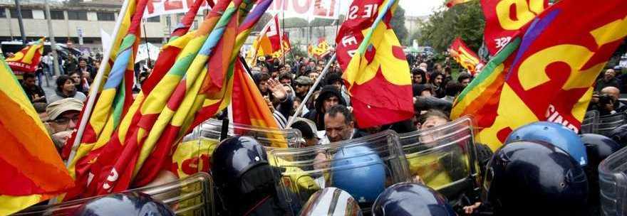 Vertice Ue a Milano, scontri tra manifestanti e polizia. Landini: «Pronti ad occupare le fabbriche»