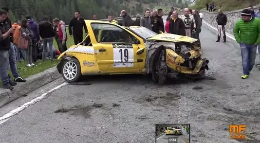 Jolly Rally, si ribalta un'auto: tragedia sfiorata