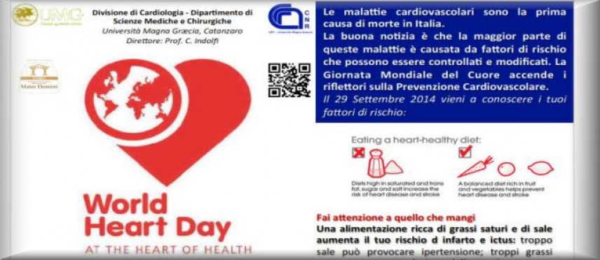 Cardiologia Universitaria di Catanzaro partecipa alla Giornata Mondiale del Cuore
