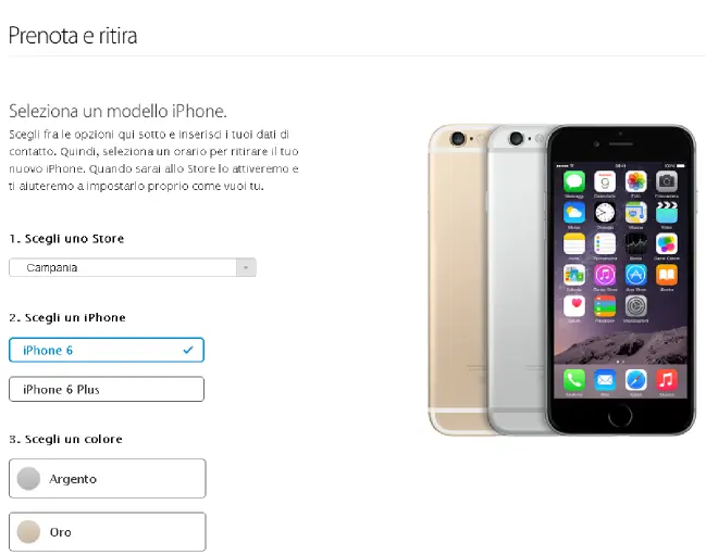 "Prenota e ritira" IPhone 6 e 6 Plus: partita la prevendita online