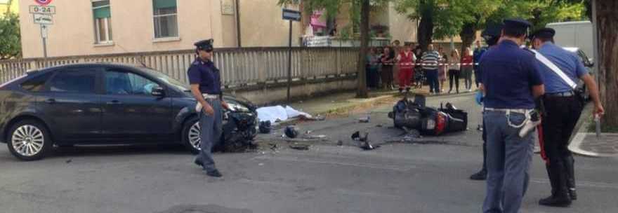 Sulmona, scontro auto-moto: morto centauro di 47 anni