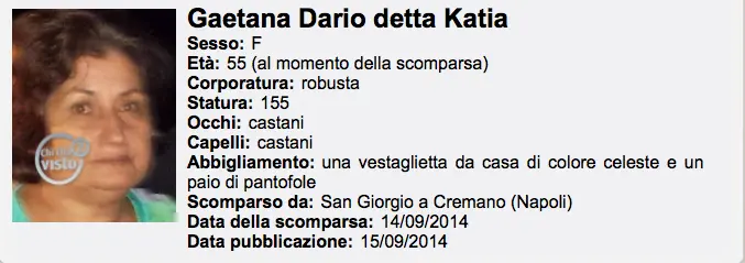 Ritrovata Gaetana Dario: era su un treno diretto a Firenze