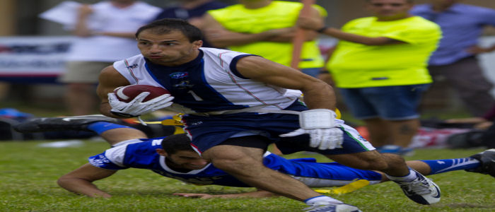 Football Americano: La pioggia allunga il pomeriggio Italia a punteggio pieno