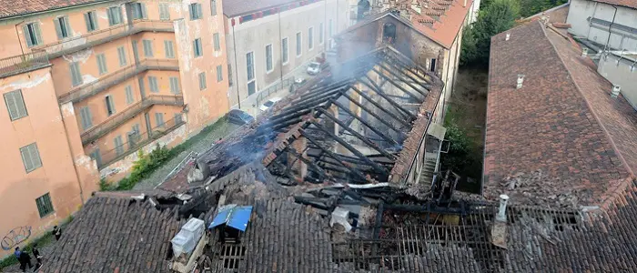 Torino, incendio doloso alla Cavallerizza Reale
