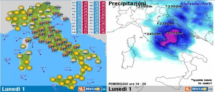 Meteo: Ecco il  ciclone "Elettra"
