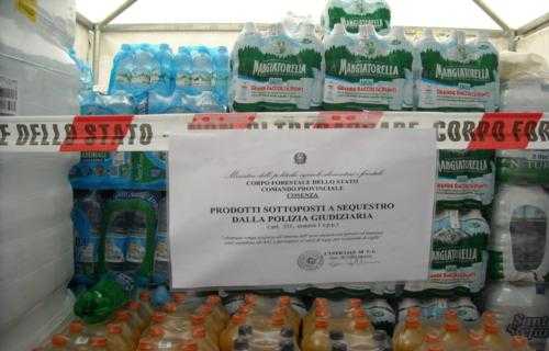 Guardia Piemontese (CS): sequestrate 4800 bottiglie di acqua e bibite di vario genere