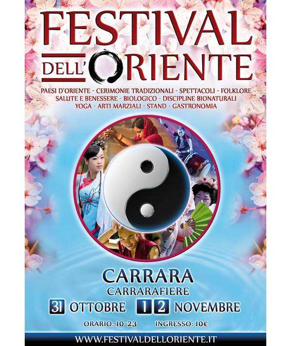 Nuova edizione del Festival dell'Oriente a Carrara dal 31 Ottobre al 2 Novembre 2014
