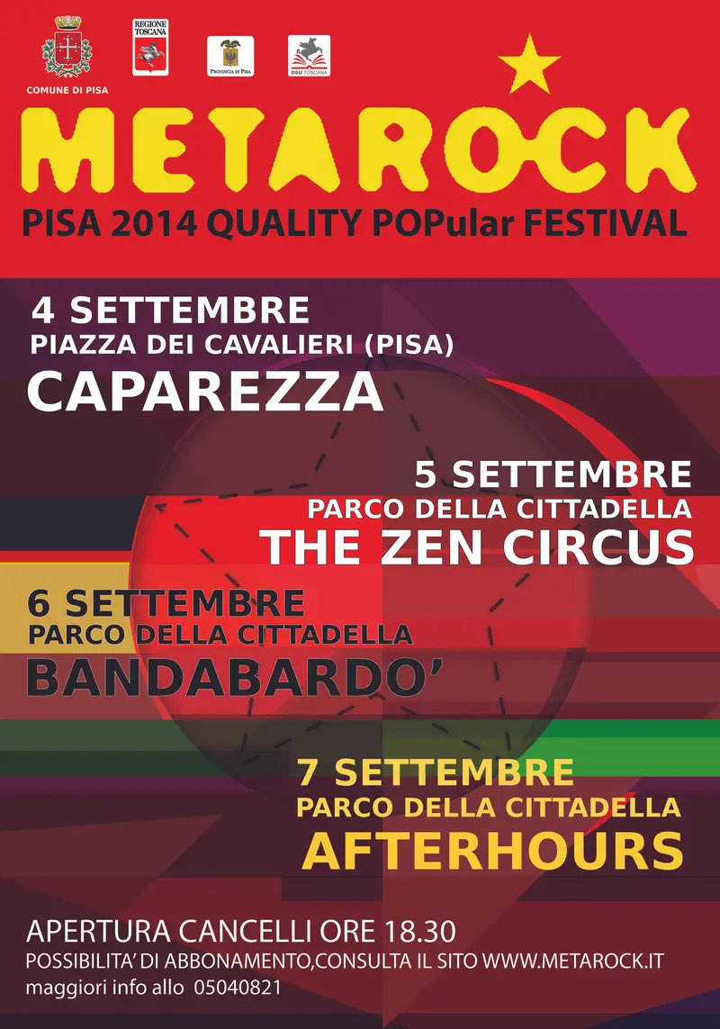 Pisa: al via il Metarock 2014