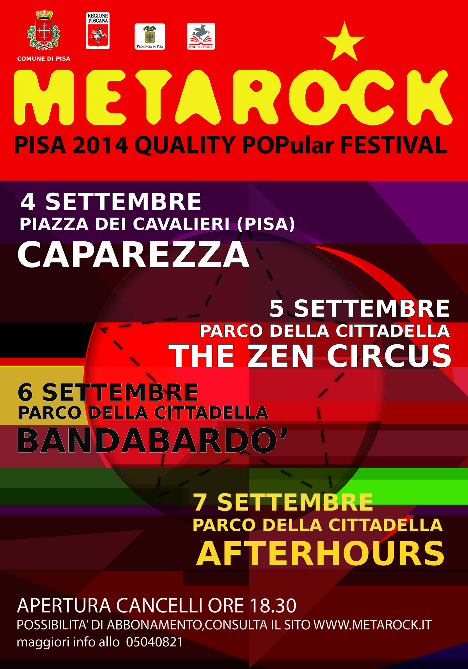 Pisa: al via il Metarock 2014